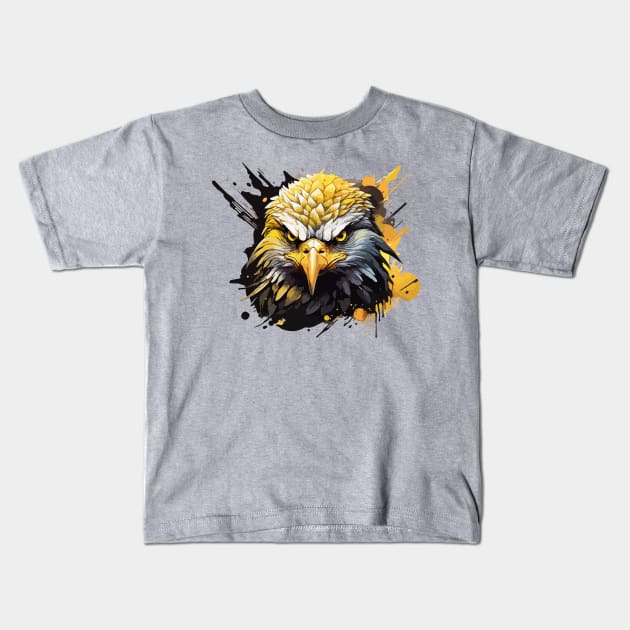 White Eagle Kids T-Shirt by CatCoconut-Art